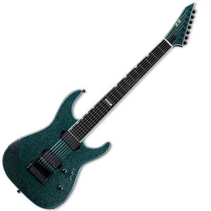 Guitarra eléctrica ESP EII M-II  7b Baritone Evertune color Granite Sparkle con case