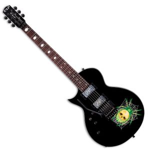 Guitarra eléctrica zurda ESP Kirk Hammett KH3 30th anniversary Black con case