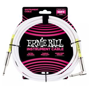 Cable para instrumento Ernie Ball P06049 3 mts - White