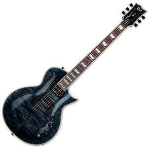 Guitarra eléctrica LTD EC-1000 Piezo Quilted top - SeeThru Black