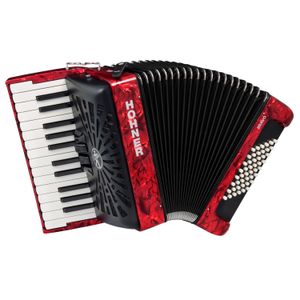 Acordeón Hohner Bravo II 48 - Rojo