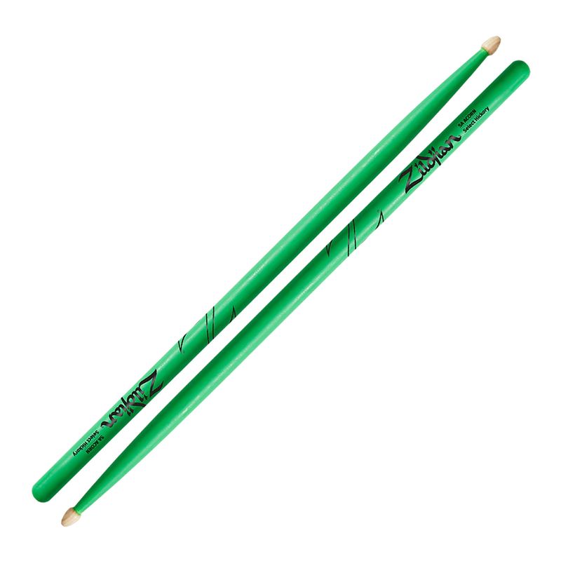 1-baquetas-zildjian-5a-acorn-neon-green-punta-de-madera-1099015