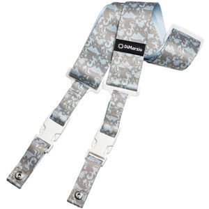 Correa para guitarra Dimarzio con sistema Cliplock  DD2253 Utopia Blue&Silver