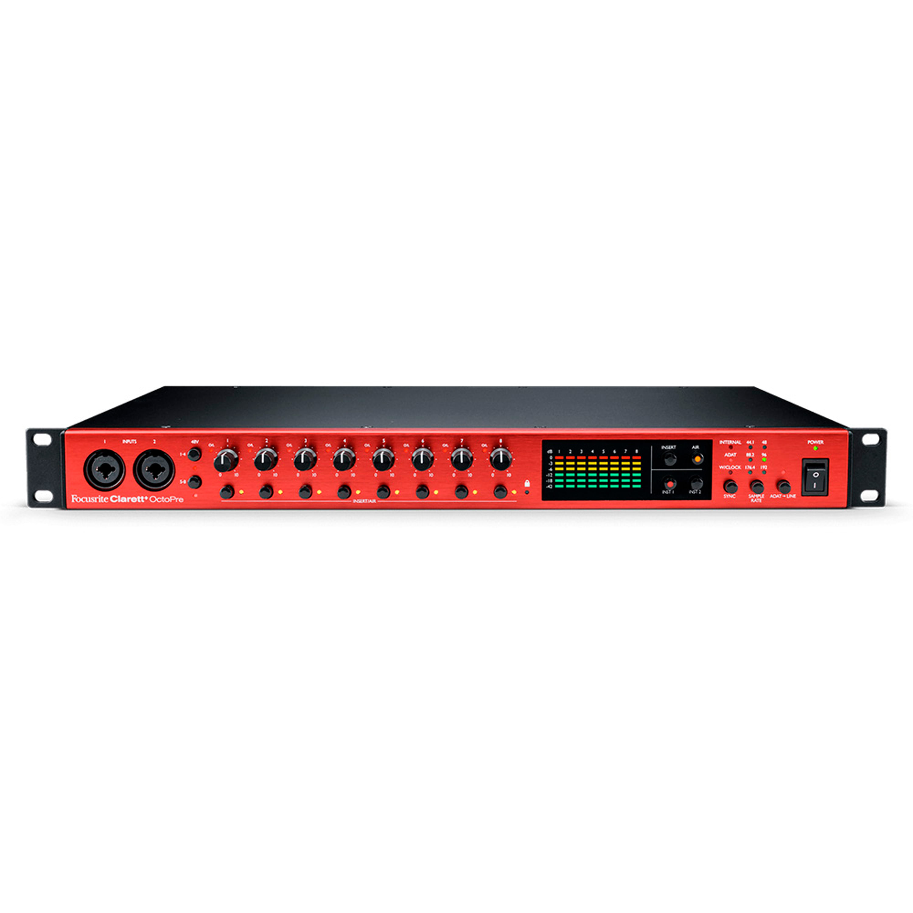 配信機器・PA機器・レコーディング機器 FOCUSRITE Clarett+ OctoPre Preamplificador Focusrite Clarett+ Octopre - Audiomusica