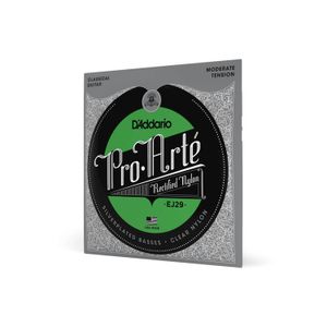 Set de cuerdas Clásicas D'addario EJ29 Nylon rectificado -  tensión moderada