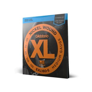 Set de cuerdas D'addario para Bajo 5 cuerdas EXL160 50-135