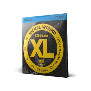 Set de cuerdas D'addario EXL180 para bajo extra super light 35-95