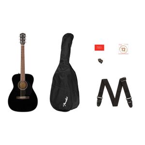 Pack Guitarra acústica Fender CC-60s Concert Pack V2, Black - Black