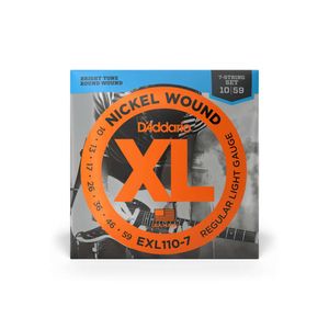 Cuerdas para guitarra eléctrica Daddario 10-59 EXL110-7