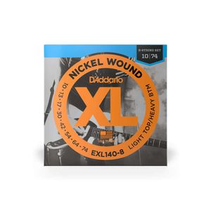 Cuerdas para guitarra eléctrica Daddario 10-74 EXL140-8