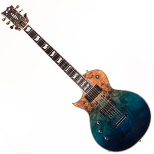 Guitarra eléctrica zurda ESP Eclipse E-II - Blue Natural Fade