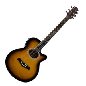Guitarra eléctroacústica Freeman FRA95SCET - Sunburst