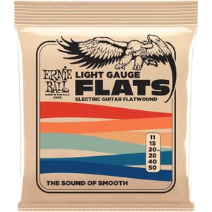 Cuerdas para guitarra eléctrica Ernie Ball P02580 flatwound 11-50