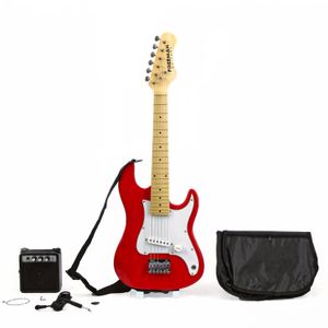 Pack de guitarra eléctrica Freeman Stratocaster Kid - Red