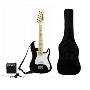 Pack de guitarra eléctrica Freeman Stratocaster Kid - Black