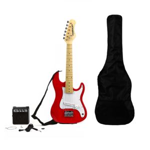 Pack de guitarra eléctrica Freeman Stratocaster Kid - Red