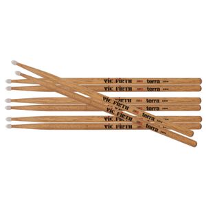 Pack de 4 pares de baqueta Vic Firth 5BTN Terra Series