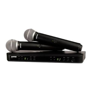 Sistema Inalámbrico Shure BLX288/PG58-M15 Vocal con dos Transmisores de Mano PG58