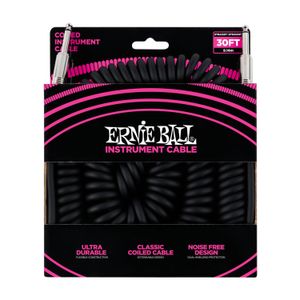 Cable para instrumento Ernie Ball retráctil espiral 9 metros Straight/Straight P06044