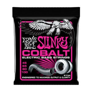 Cuerdas para bajo eléctrico Ernie Ball 45-100 Super Slinky Cobalt P02734