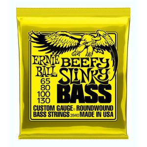 Cuerdas para bajo eléctrico Ernie Ball 65-130 Beefy Slinky P02840