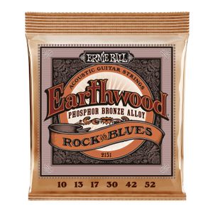 Cuerdas para guitarra folk Ernie Ball 10-52 Rock&Blues Earthwood Phosphor Bronze P02151