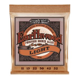 Cuerdas para guitarra folk Ernie Ball 11-52 Medium Earthwood Phosphor Bronze P02148