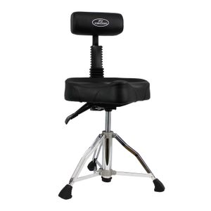 Sillin para bateria con respaldo Powerdrums TP-03 bk