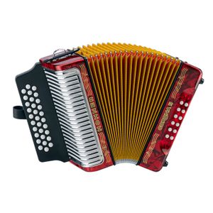 Acordeón Hohner Corona II Classic G/C/F A5623 - Red