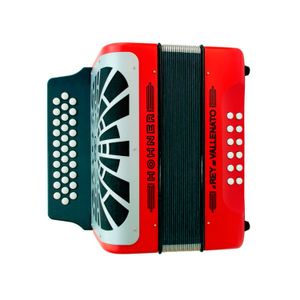 Acordeón Hohner Rey Vallenato G/C/F A49241 - Rojo