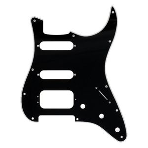 Pickguard para guitarra Fender Stratocaster H/S/S, negro blanco negro