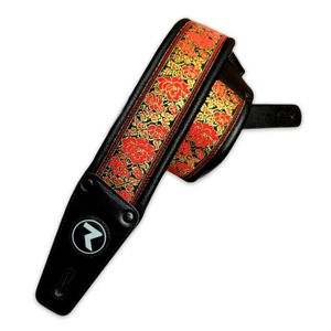 Correa Raven Straps Voodoo 3" Red Rose-Black