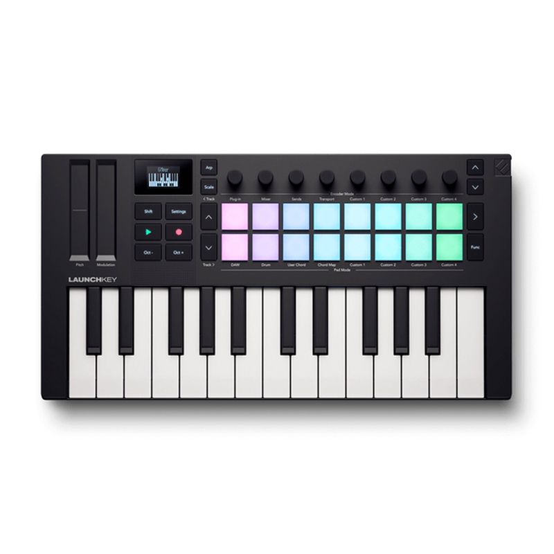 Controlador midi Novation Launchkey Mini 25 MK4 - Audiomusica