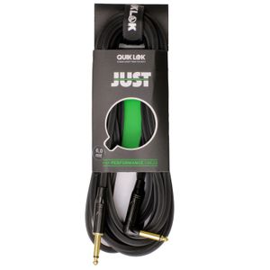 Cable para instrumento Quik Lok 6m JUST JR-6 angulado-recto