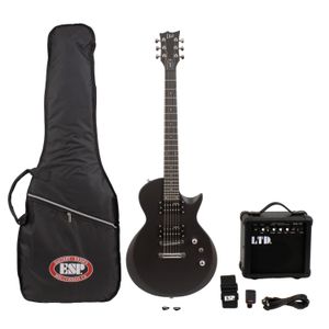 Pack de guitarra eléctrica LTD EC-10-Black Satin