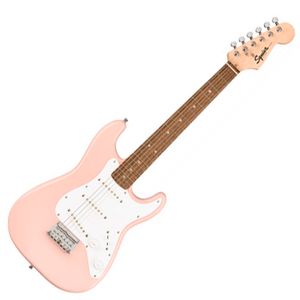 Guitarra eléctrica para niño Squier SQ Mini Strat color Shell Pink