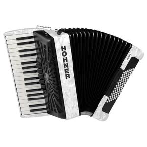 Acordeón Hohner A16612 Bravo III White - 72 bajos