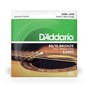 Cuerdas para guitarra folk D'Addario 09-45 EZ890-B 85/15 BRONZE