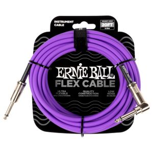 Cable de instrumento Ernie Ball P06466 de 6 metros morado