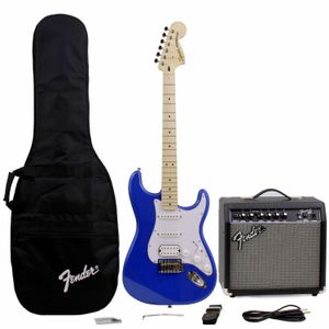 Pack de guitarra eléctrica Squier Affinity Stratocaster HSS - Lake Placid Blue