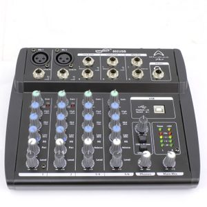 Mixer de 6 canales Wharfedale CONNECT 802 USB - negro OPENBOX