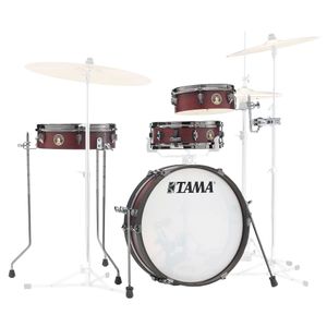 Shell Pack Tama Club Jam Pancake - Black Nickel Burgundy Walnut Wrap