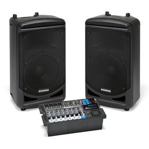 Sistema Amplificación Portátil Samson XP1000, Con Bluetooth