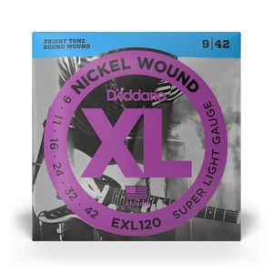 Cuerdas Para Guitarra Eléctrica Daddario EXL120 09-42