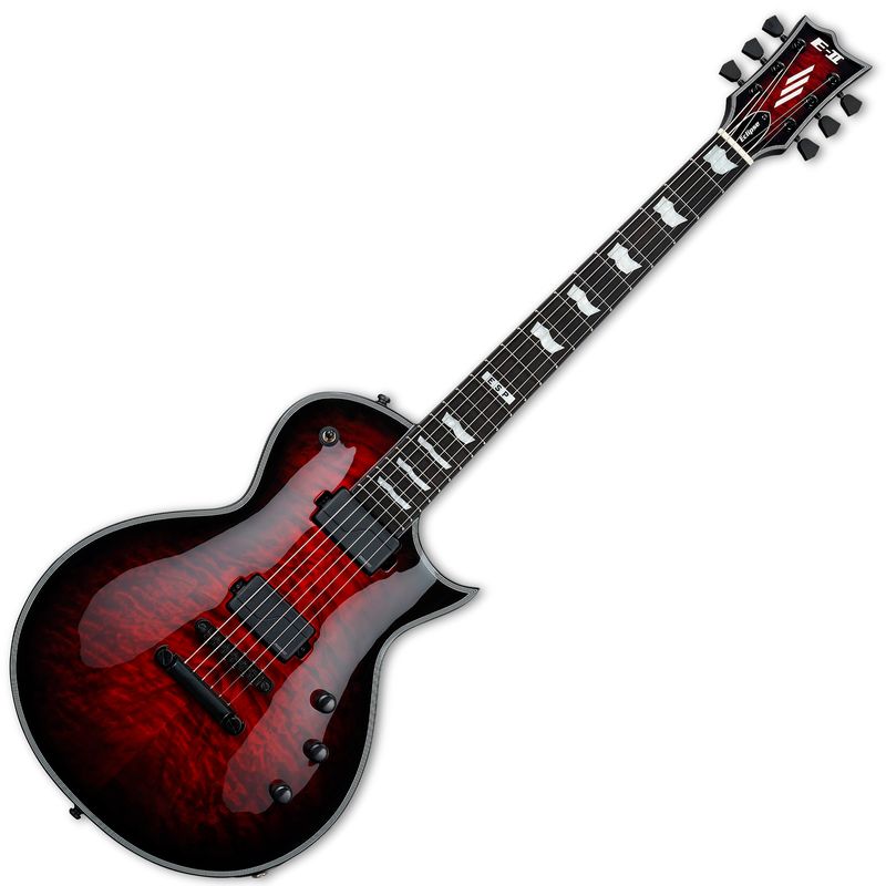 1-Guitarra electrica ESP E-II Eclipse QM - See Thru Black Cherry Sunburst