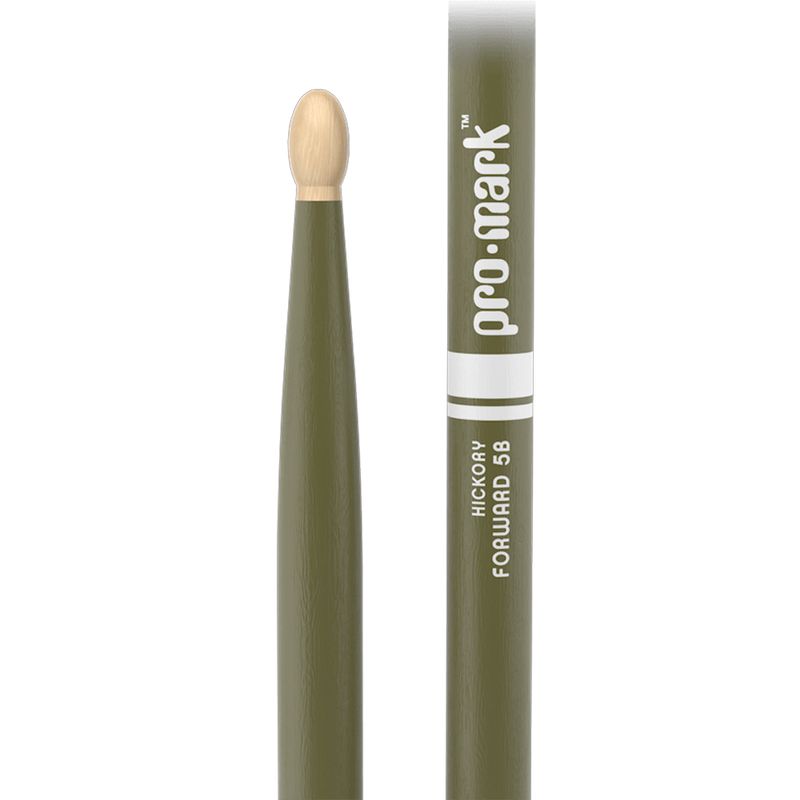 baqueta-punta-madera-promark-5b-painted-hickory-tx5bw-army-green-1115193