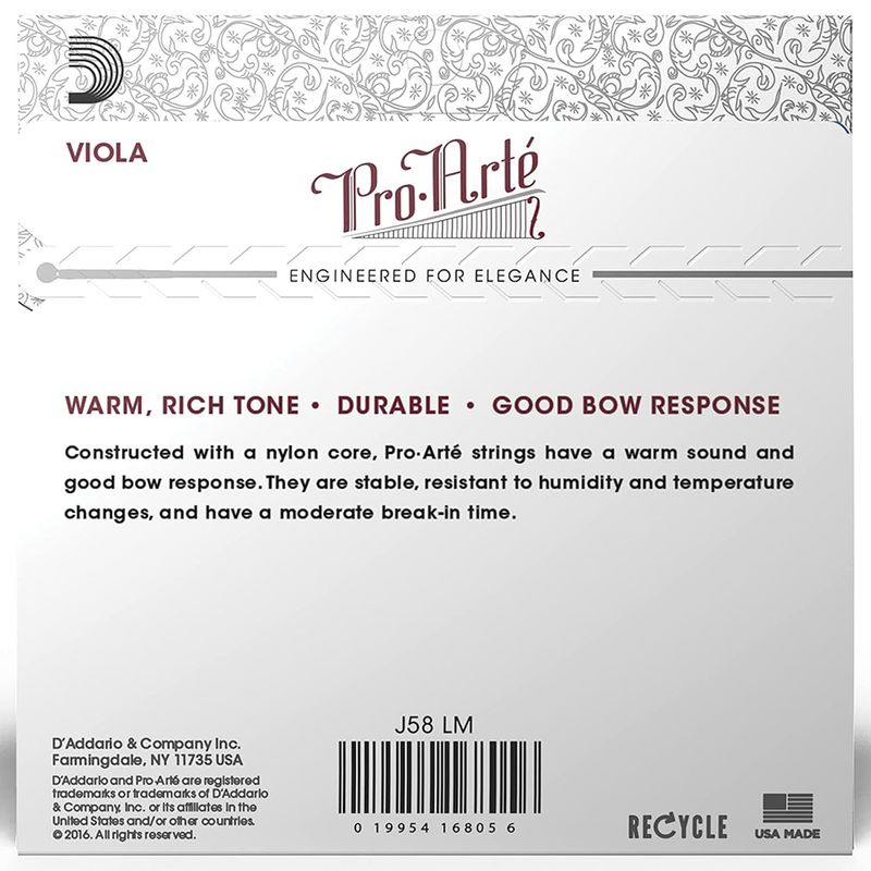cuerdas-para-viola-daddario-pro-arte-j58-lm