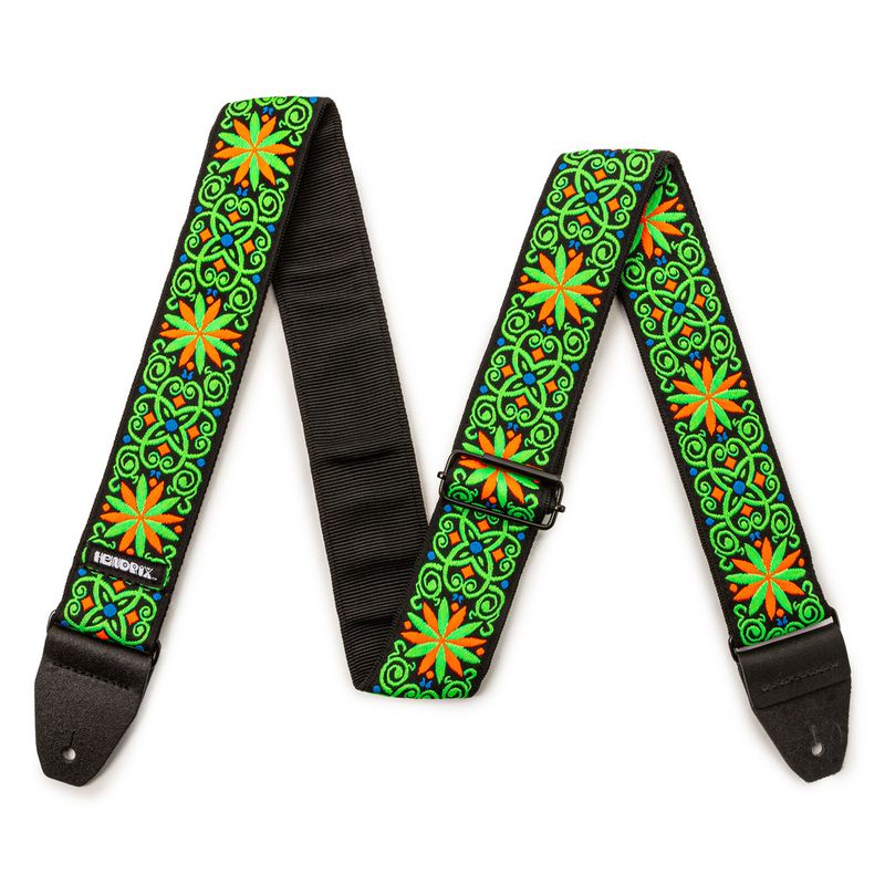 correa-para-instrumento-dunlop-jimi-hendrix-blacklight-jh26-verde