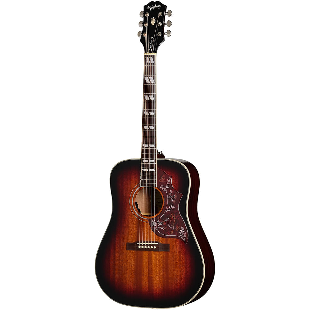 Guitarra Electroacústica Epiphone Hummingbird Studio - Edge Burst