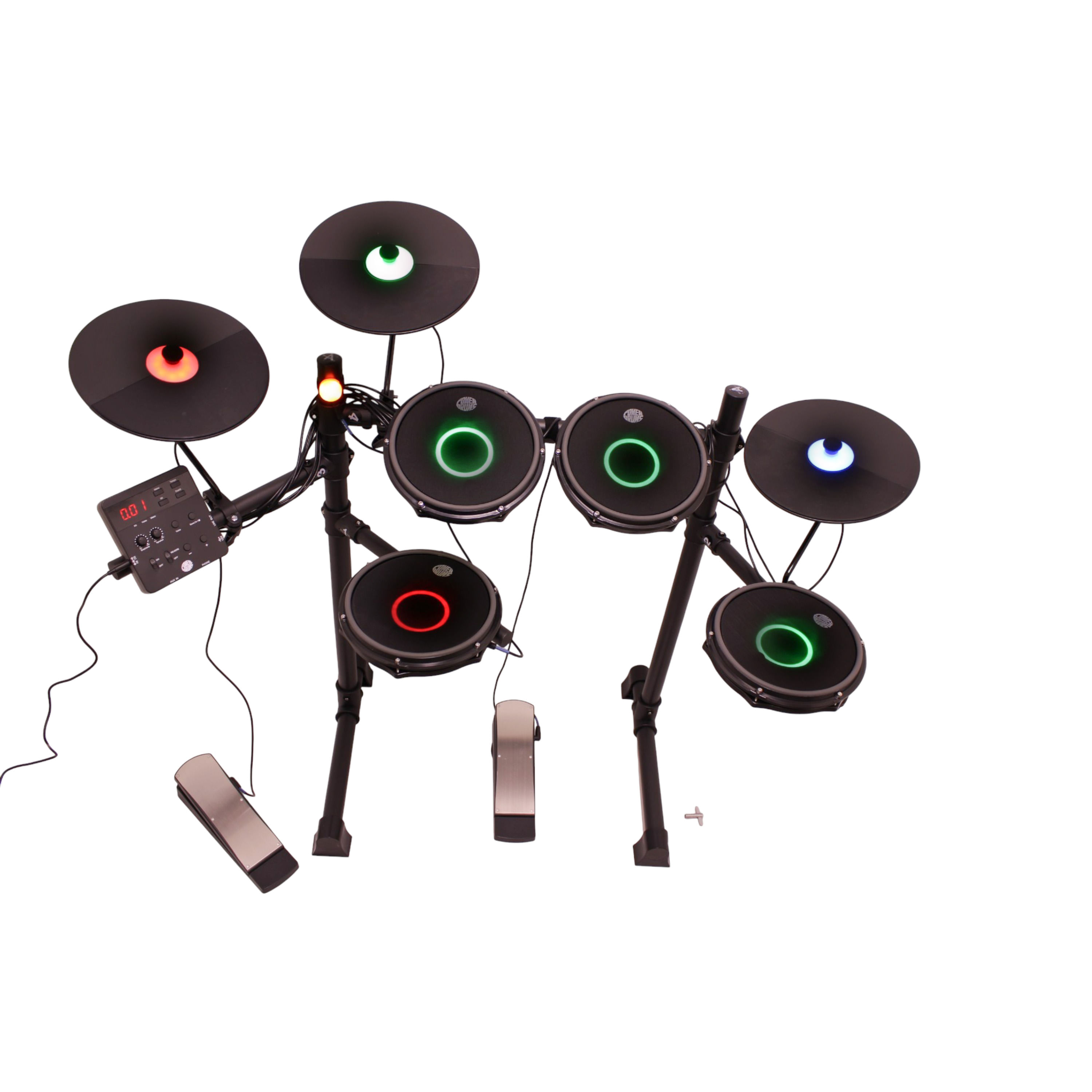 Batería Electrónica Powerdrums LED-700